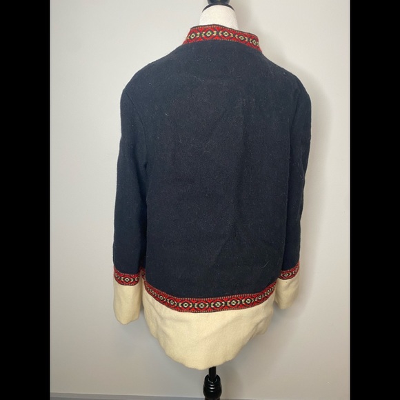 Vintage RARE Norwegian Wool Nordic Pullover Coat - Picture 4 of 9